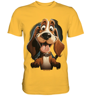 Frecher Hund – Charmantes Cartoon-Design mit Hund - Premium Shirt Bright Lights Arts