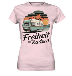 Freiheit auf Rädern - Retro Camping - Ladies Premium Shirt Bright Lights Arts