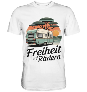 Freiheit auf Rädern - Retro Camping - Premium Shirt Bright Lights Arts