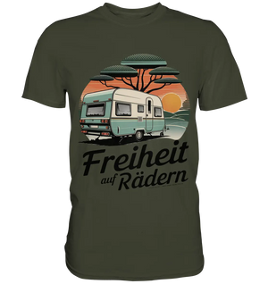 Freiheit auf Rädern - Retro Camping - Premium Shirt Bright Lights Arts