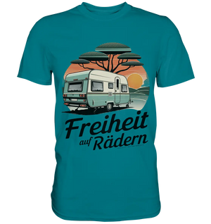 Freiheit auf Rädern - Retro Camping - Premium Shirt Bright Lights Arts