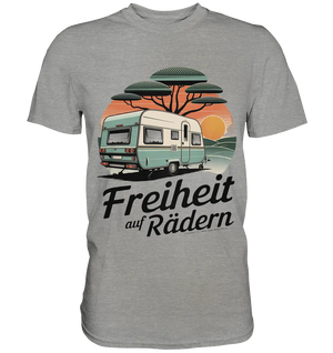 Freiheit auf Rädern - Retro Camping - Premium Shirt Bright Lights Arts