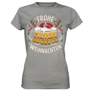 Frohe Weihnachten mit Bierkrügen - Ladies Premium Shirt Bright Lights Arts