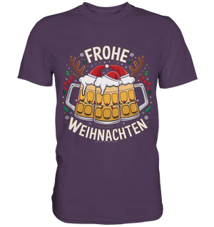 Frohe Weihnachten mit Bierkrügen - Premium Shirt Bright Lights Arts