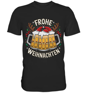 Frohe Weihnachten mit Bierkrügen - Premium Shirt Bright Lights Arts