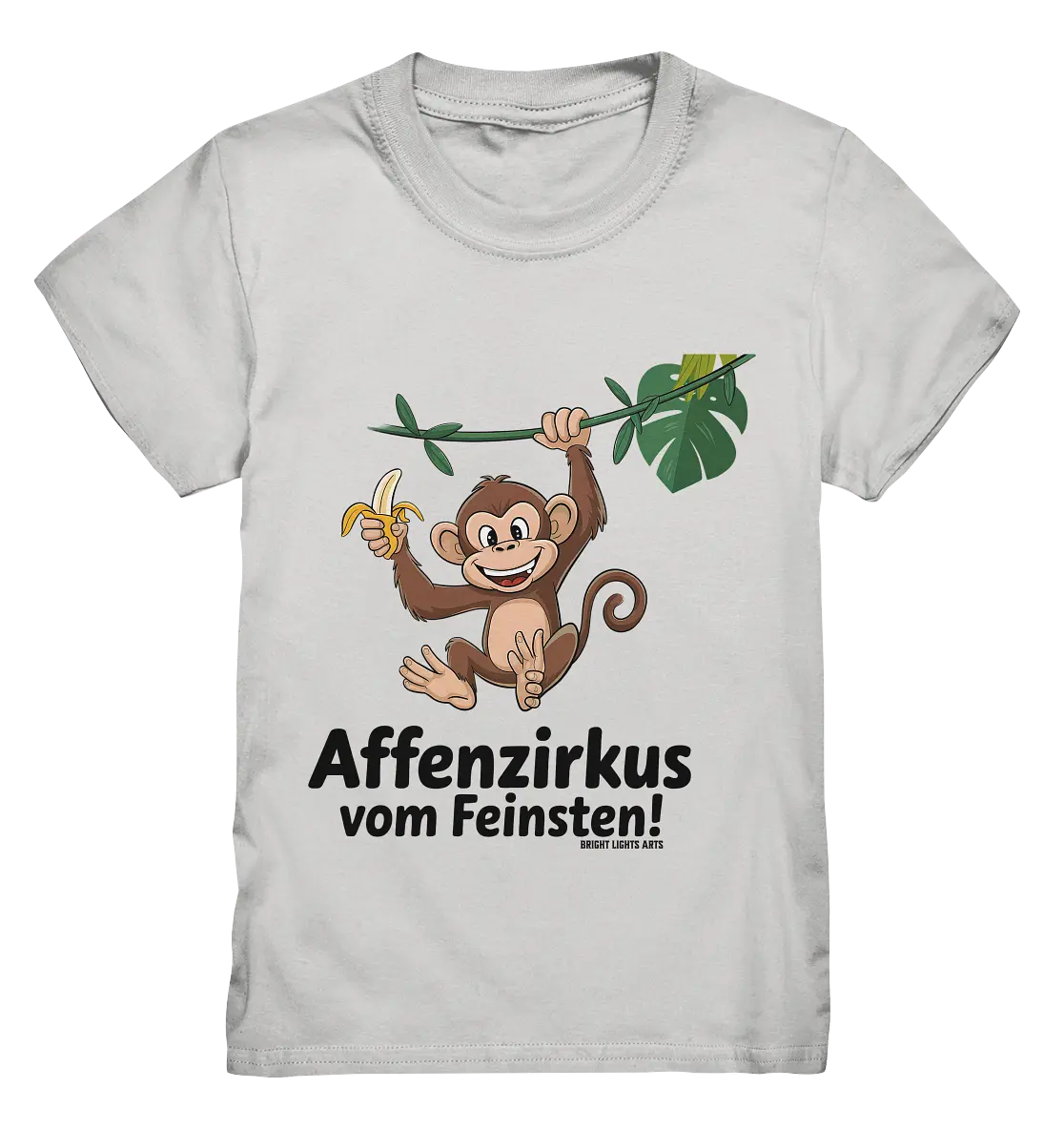 Fröhlicher Affe mit Banane - Affenzirkus - Kids Premium Shirt Bright Lights Arts