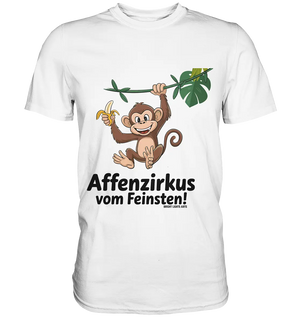Fröhlicher Affe mit Banane - Affenzirkus - Premium Shirt Bright Lights Arts