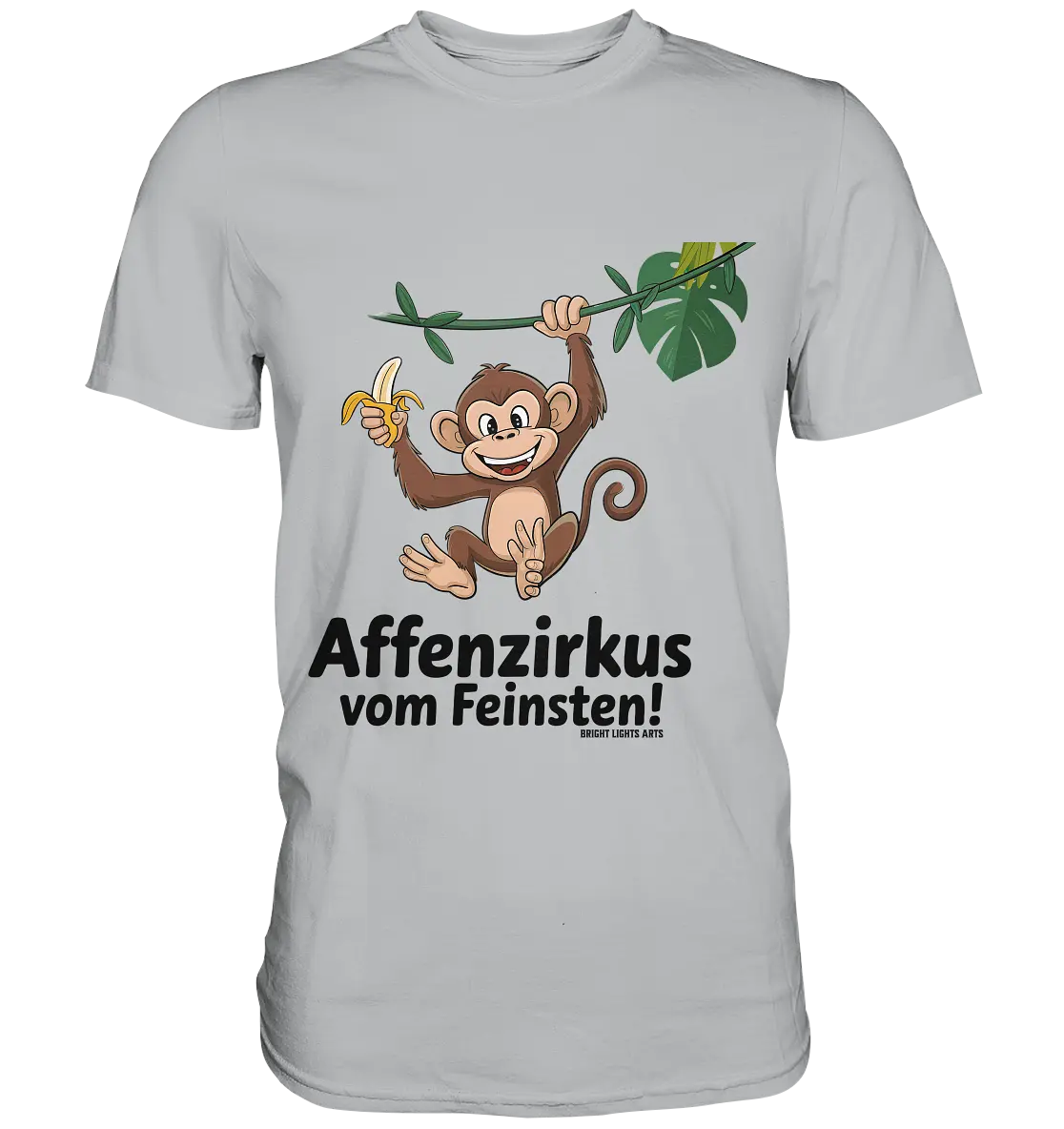 Fröhlicher Affe mit Banane - Affenzirkus - Premium Shirt Bright Lights Arts