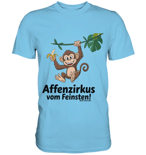 Fröhlicher Affe mit Banane - Affenzirkus - Premium Shirt Bright Lights Arts
