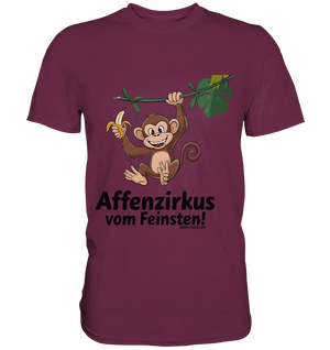 Fröhlicher Affe mit Banane - Affenzirkus - Premium Shirt Bright Lights Arts