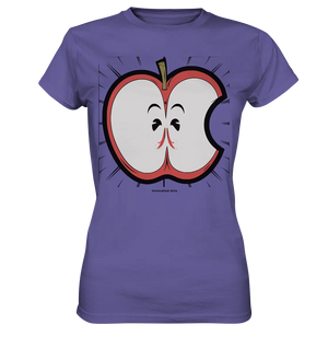 Fruchtige Energie – Humorvolles und dynamisches Apfel-Design - Ladies Premium Shirt Bright Lights Arts