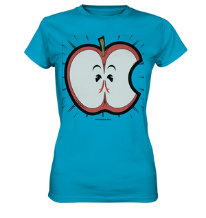 Fruchtige Energie – Humorvolles und dynamisches Apfel-Design - Ladies Premium Shirt Bright Lights Arts