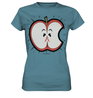 Fruchtige Energie – Humorvolles und dynamisches Apfel-Design - Ladies Premium Shirt Bright Lights Arts