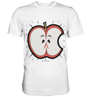 Fruchtige Energie – Humorvolles und dynamisches Apfel-Design - Premium Shirt Bright Lights Arts