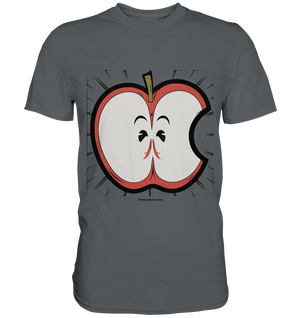 Fruchtige Energie – Humorvolles und dynamisches Apfel-Design - Premium Shirt Bright Lights Arts