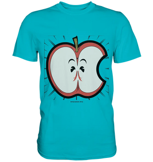 Fruchtige Energie – Humorvolles und dynamisches Apfel-Design - Premium Shirt Bright Lights Arts
