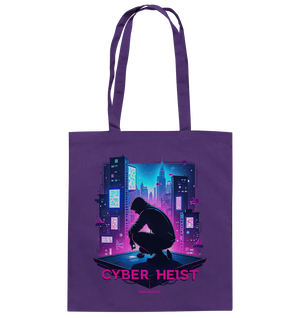 Futuristische Hacking Szene im Cyberpunk Stil - Baumwolltasche Bright Lights Arts