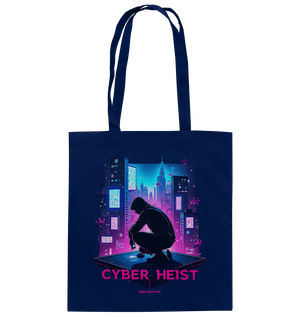 Futuristische Hacking Szene im Cyberpunk Stil - Baumwolltasche Bright Lights Arts