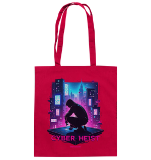 Futuristische Hacking Szene im Cyberpunk Stil - Baumwolltasche Bright Lights Arts