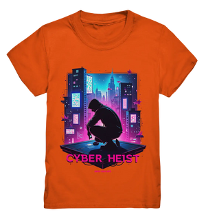 Futuristische Hacking Szene im Cyberpunk Stil - Kids Premium Shirt Bright Lights Arts