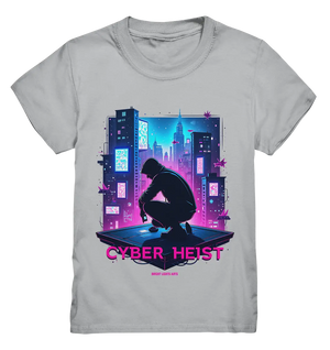 Futuristische Hacking Szene im Cyberpunk Stil - Kids Premium Shirt Bright Lights Arts