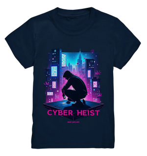 Futuristische Hacking Szene im Cyberpunk Stil - Kids Premium Shirt Bright Lights Arts