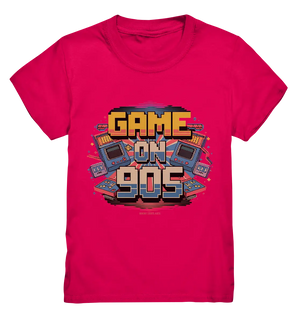 GAME ON 90S Retro Gaming Design - Kids Premium Shirt Bright Lights Arts