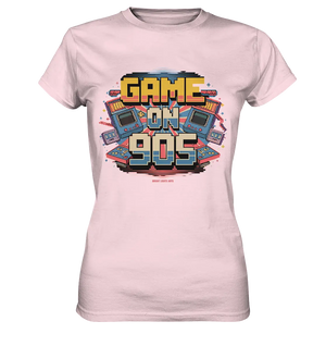 GAME ON 90S Retro Gaming Design - Ladies Premium Shirt Bright Lights Arts