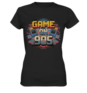GAME ON 90S Retro Gaming Design - Ladies Premium Shirt Bright Lights Arts