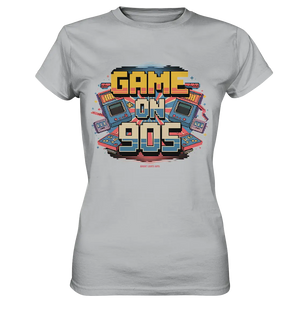 GAME ON 90S Retro Gaming Design - Ladies Premium Shirt Bright Lights Arts