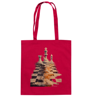 Game of Strategy – Dynamisches Schachdesign voller Energie - Baumwolltasche Bright Lights Arts
