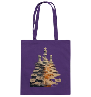 Game of Strategy – Dynamisches Schachdesign voller Energie - Baumwolltasche Bright Lights Arts