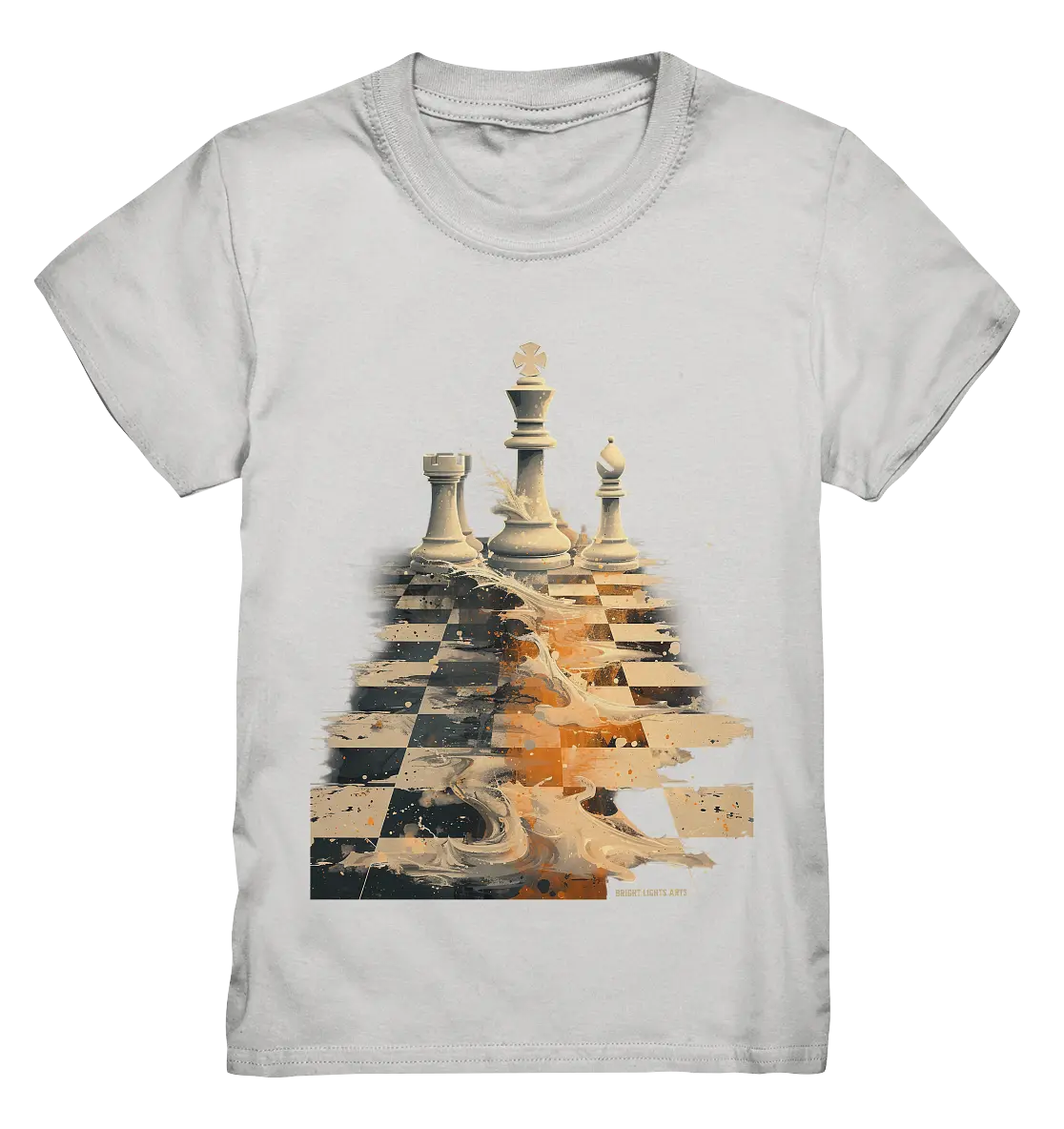 Game of Strategy – Dynamisches Schachdesign voller Energie - Kids Premium Shirt Bright Lights Arts