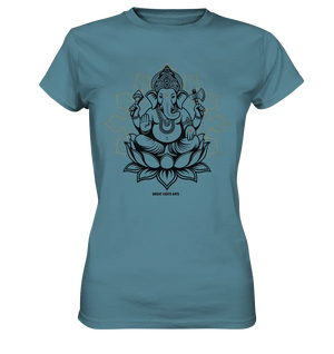 Ganesha im Goldenen Mandala – Spirituelle Harmonie - Ladies Premium Shirt Bright Lights Arts