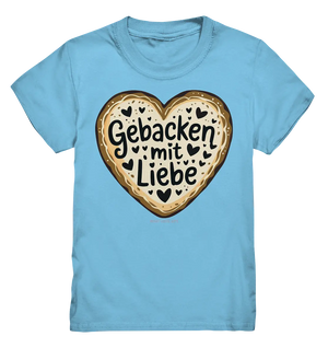 Gebacken mit Liebe – Herzgebäck - Kids Premium Shirt Bright Lights Arts