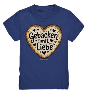 Gebacken mit Liebe – Herzgebäck - Kids Premium Shirt Bright Lights Arts