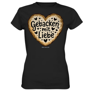 Gebacken mit Liebe – Herzgebäck - Ladies Premium Shirt Bright Lights Arts