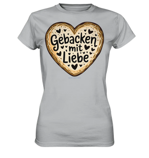 Gebacken mit Liebe – Herzgebäck - Ladies Premium Shirt Bright Lights Arts