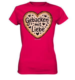 Gebacken mit Liebe – Herzgebäck - Ladies Premium Shirt Bright Lights Arts