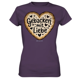 Gebacken mit Liebe – Herzgebäck - Ladies Premium Shirt Bright Lights Arts