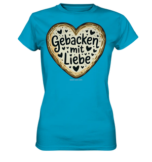 Gebacken mit Liebe – Herzgebäck - Ladies Premium Shirt Bright Lights Arts