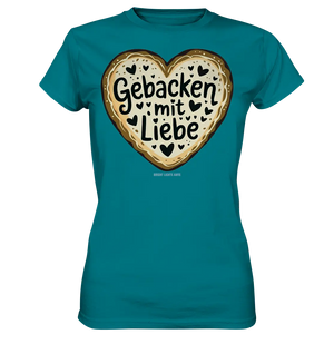 Gebacken mit Liebe – Herzgebäck - Ladies Premium Shirt Bright Lights Arts