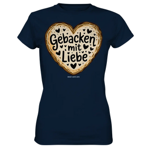 Gebacken mit Liebe – Herzgebäck - Ladies Premium Shirt Bright Lights Arts