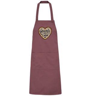Gebacken mit Liebe – Herzgebäck - Organic Grillschürze Bright Lights Arts
