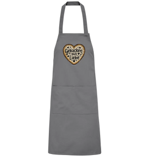 Gebacken mit Liebe – Herzgebäck - Organic Grillschürze Bright Lights Arts