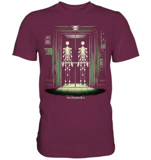 Geisterjagd im alten Aufzug Kinect Spuk - Premium Shirt Bright Lights Arts