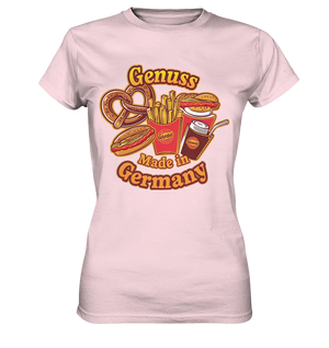Genuss Made in Germany – Imbissliebe im Cartoon-Stil - Ladies Premium Shirt Bright Lights Arts