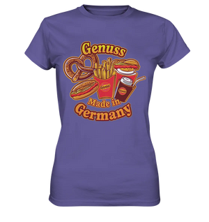 Genuss Made in Germany – Imbissliebe im Cartoon-Stil - Ladies Premium Shirt Bright Lights Arts