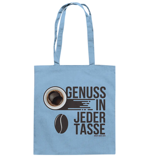 Genuss in jeder Tasse – Minimalistisches Kaffeeglück - Baumwolltasche Bright Lights Arts