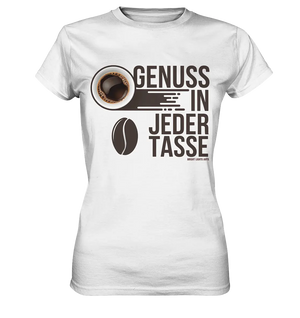Genuss in jeder Tasse – Minimalistisches Kaffeeglück - Ladies Premium Shirt Bright Lights Arts